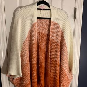 Orange poncho